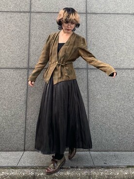 まりえってぃ【個性派マニッシュ】さん(レディース・156cm)の春コーディネート