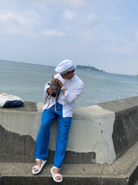 「アーバンリサーチ」｜「アイテム（ハンチング/ベレー帽）」を使った、減給課長さん（メンズ・166cm）の春コーディネート