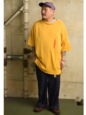 「PENDLETON（ペンドルトン）のアイテム（キャップ）」を使った、O.P.Eさん（メンズ・172cm）の春コーディネート