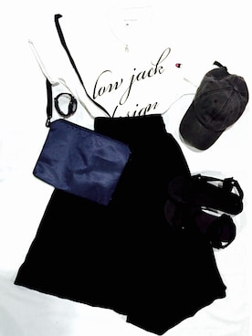 「URBAN RESEARCH Sonny Label（アーバンリサーチサニーレーベル）のアイテム（帽子）」を使った、MasaakiOoueさん（レディース・169cm）の夏コーディネート