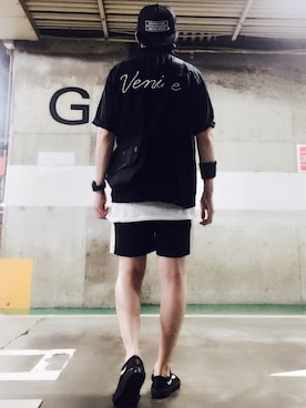 「jiggys shop（ジギーズショップ）のアイテム」を使った、MasaakiOoueさん（メンズ・169cm）の夏コーディネート