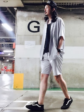 MasaakiOoueさん（メンズ・169cm）の夏コーディネート