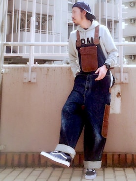 「JOURNAL STANDARD relume（ジャーナルスタンダード　レリューム）のアイテム（帽子）」を使った、MasaakiOoueさん（メンズ・169cm）の夏コーディネート