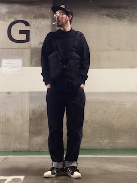「zozoデニム」｜「アイテム（スウェット）」を使った、MasaakiOoueさん（メンズ・169cm）の春コーディネート