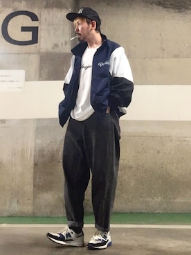 「DEVILOCK（デビロック）のアイテム」を使った、MasaakiOoueさん（メンズ・169cm）の春コーディネート