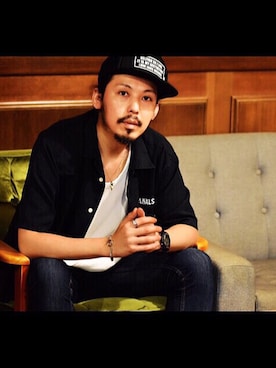 「ジュエリー」｜MasaakiOoueさん（メンズ・170cm）の夏コーディネート