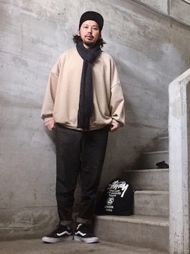 「classicalelf（クラシカルエルフ）のアイテム」を使った、MasaakiOoueさん（メンズ・169cm）の冬コーディネート