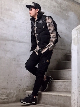 「Urcarol（ウルカロール）のアイテム」を使った、MasaakiOoueさん（メンズ・169cm）の春コーディネート