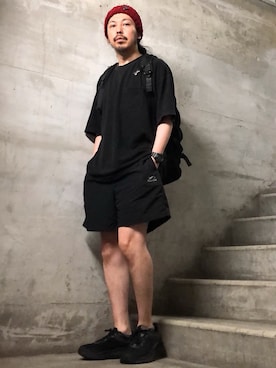 「ニットキャップ」｜「アイテム（腕時計）」を使った、MasaakiOoueさん（メンズ・169cm）の夏コーディネート