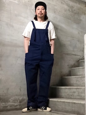 「Champion（チャンピオン）のアイテム（Tシャツ/カットソー）」を使った、MasaakiOoueさん（メンズ・169cm）の夏コーディネート