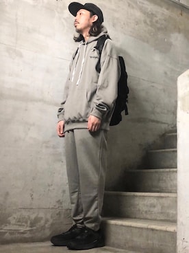 「BASECONTROL（ベースコントロール）のアイテム」を使った、MasaakiOoueさん（メンズ・169cm）の秋コーディネート