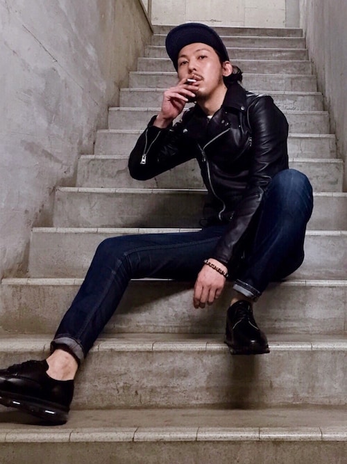 ジャックローズ ラブメゾン シングルライダース ショット ライダース