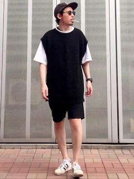 「BASECONTROL（ベースコントロール）のアイテム」を使った、MasaakiOoueさん（メンズ・169cm）の春コーディネート