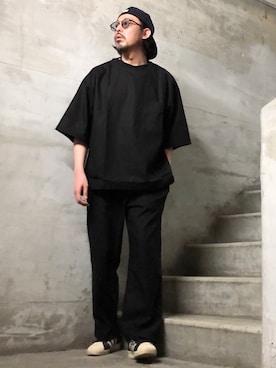 「NEWERA」｜「アイテム（セットアップ）」を使った、MasaakiOoueさん（メンズ・169cm）の春コーディネート