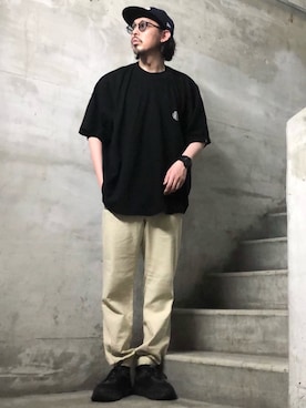 「URBAN RESEARCH（アーバンリサーチ）のアイテム（パンツ）」を使った、MasaakiOoueさん（メンズ・169cm）の春コーディネート