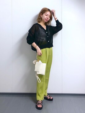 「JEANASIS（ジーナシス）のツナギリング/944283（リング）」を使った、まっちゃんさん（レディース・151cm）の春コーディネート