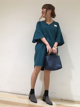 「ブーティ」｜ORientalTRaffic アミュプラザ長崎店さん（レディース・155cm）の秋コーディネート