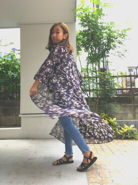「Abercrombie&Fitch（アバークロンビーアンドフィッチ）のアイテム（キャミソール）」を使った、たみおとたまにこどもさん（レディース・153cm）の夏コーディネート