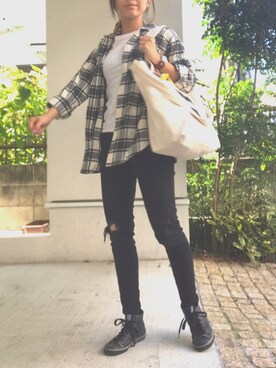 たみおとたまにこどもさん（レディース・153cm）の秋コーディネート