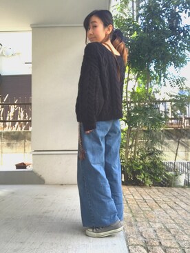 たみおとたまにこどもさん（レディース・153cm）の冬コーディネート