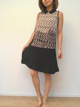 「MARC JACOBS（マークジェイコブス）のアイテム（ワンピース/ドレス）」を使った、たみおとたまにこどもさん（レディース・153cm）の夏コーディネート