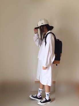 「CONVERSE（コンバース）のCONVERSE コンバース ジャック パーセル / JACK PURCEL（スニーカー）」を使った、Rabbitsekine🐰さん（レディース・162cm）の春コーディネート