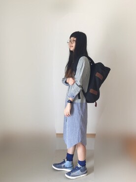 Mystic ミスティック のシャツワンピース グリーン系 を使った人気ファッションコーディネート Wear