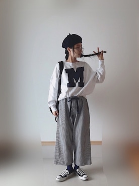 「CONVERSE（コンバース）のCONVERSE コンバース ジャック パーセル / JACK PURCEL（スニーカー）」を使った、Rabbitsekine🐰さん（レディース・162cm）の秋コーディネート