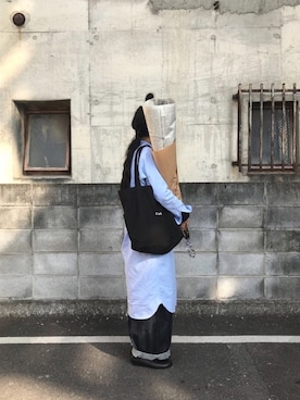 「ドレスシューズ」｜「アイテム（シャツワンピース）」を使った、Rabbitsekine🐰さん（レディース・162cm）の冬コーディネート