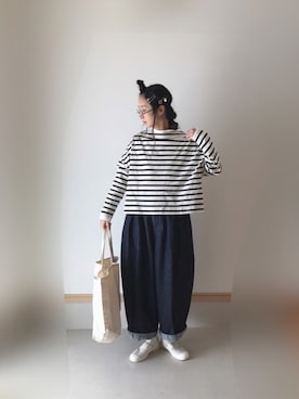 Rabbitsekine🐰さんの「MOONSTAR × BEAMS JAPAN / 別注 うわばき」を使ったコーディネート