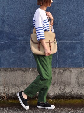 「BRADY」｜「アイテム（アクセサリー）」を使った、Rabbitsekine🐰さん（レディース・163cm）の夏コーディネート