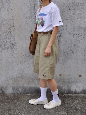 「BEAMS BOY（ビームスボーイ）のアイテム（スリッポン）」を使った、Rabbitsekine🐰さん（レディース・162cm）の春コーディネート