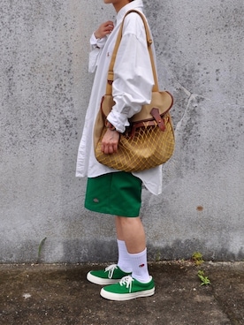 「Ralph Lauren」｜「アイテム（アナログ腕時計）」を使った、Rabbitsekine🐰さん（レディース・162cm）の夏コーディネート