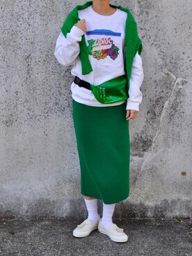 「BEAMS BOY（ビームスボーイ）のアイテム（スリッポン）」を使った、Rabbitsekine🐰さん（レディース・163cm）の秋コーディネート