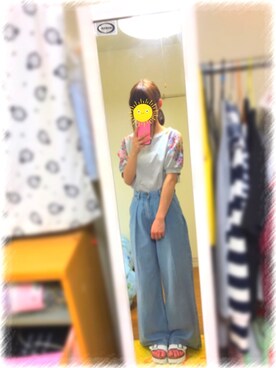 恵理香✌︎さん（レディース・157cm）の夏コーディネート