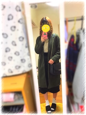 「へザー」｜「アイテム（その他トップス）」を使った、恵理香✌︎さん（レディース・157cm）の冬コーディネート