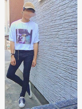 「unrelaxing（アンリラクシング）のアイテム（アクセサリー）」を使った、iku .さん（メンズ・175cm）の夏コーディネート