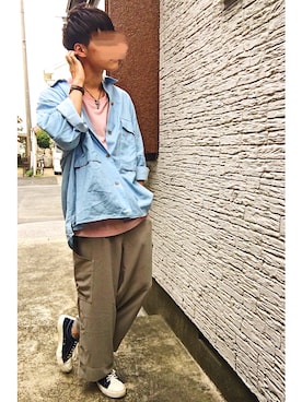 「semantic design（セマンティックデザイン）のアイテム（アクセサリー）」を使った、iku .さん（メンズ・175cm）の夏コーディネート