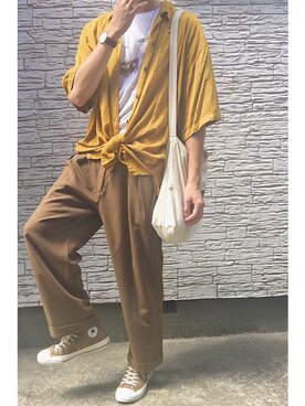「unrelaxing（アンリラクシング）のアイテム（アクセサリー）」を使った、iku .さん（メンズ・175cm）の夏コーディネート