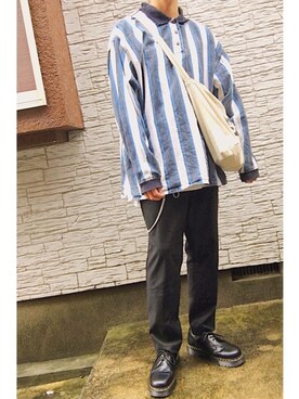 「semantic design（セマンティックデザイン）のアイテム（Tシャツ/カットソー）」を使った、iku .さん（メンズ・175cm）の秋コーディネート