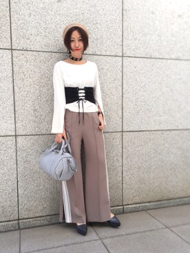 「Colour By  Numbers（カラーバイナンバーズ）のアイテム」を使った、kyonさん（レディース・160cm）の春コーディネート