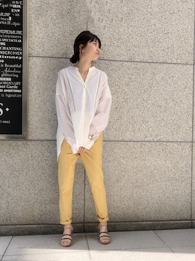 「Frei EA（フレイエア）のアイテム」を使った、kyonさん（レディース・160cm）の春コーディネート