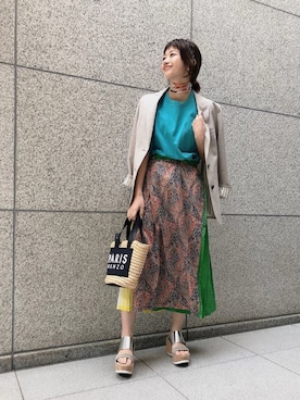 「KENZO」｜「アイテム（サンダル）」を使った、kyonさん（レディース・160cm）の夏コーディネート