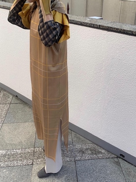 「TOGA PULLA（トーガ　プルラ）のアイテム（ワンピース/ドレス）」を使った、ishikawa Tomokaさん（レディース・152cm）の冬コーディネート