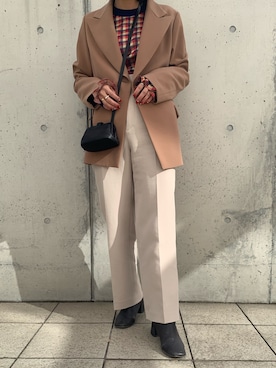 「ELIN（エリン）のアイテム」を使った、ishikawa Tomokaさん（レディース・152cm）の冬コーディネート