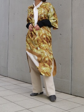 「TOGA PULLA（トーガ　プルラ）のアイテム（ワンピース/ドレス）」を使った、ishikawa Tomokaさん（レディース・152cm）の冬コーディネート