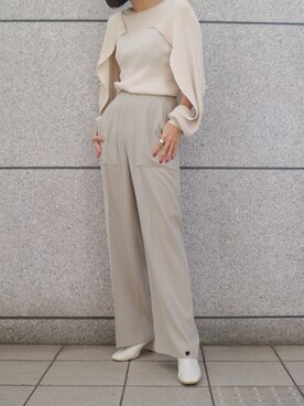 「FEMMENT（ファモン）のアイテム」を使った、ishikawa Tomokaさん（レディース・152cm）の冬コーディネート