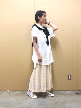 fujiさん（レディース・162cm）の春コーディネート