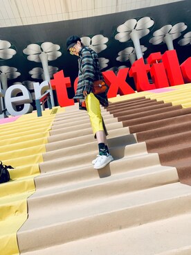 「jimi roos（ジミル―ス）のアイテム」を使った、小寶さん（レディース・164cm）の春コーディネート