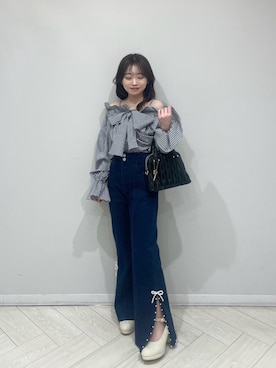 「でにむ」｜「アイテム（パンプス）」を使った、もちをさん（レディース・144cm）の春コーディネート